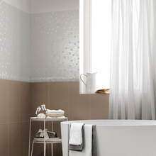 Radiance Canvas Radiance White Mosaic Dek Radiance Listello Plissé, Radiance White Spigolo