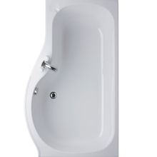 Space 1200 x 700mm Rectangular Shower Bath - No Ta