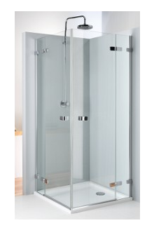 Štvorcový sprchovací kút 80x80 cm, 90x90 cm, s krídlovými dverami