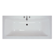 White 1700 x 800mm Idealcast Rectangular Bath
